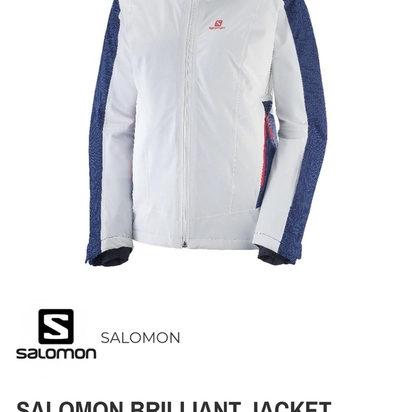 Salomon Brillant Damen Detachable Hooded Ski Jacket Sz S - Picture 2 of 10